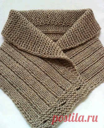 Шарф с воротником