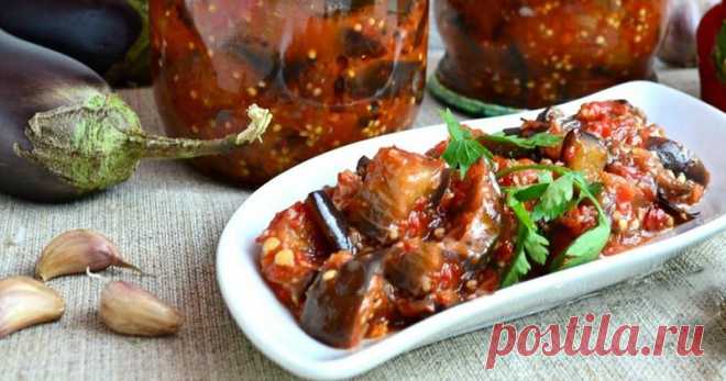 Очень вкусная закрутка из баклажанов, которая не 