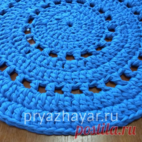 Как связать коврик из пряжи