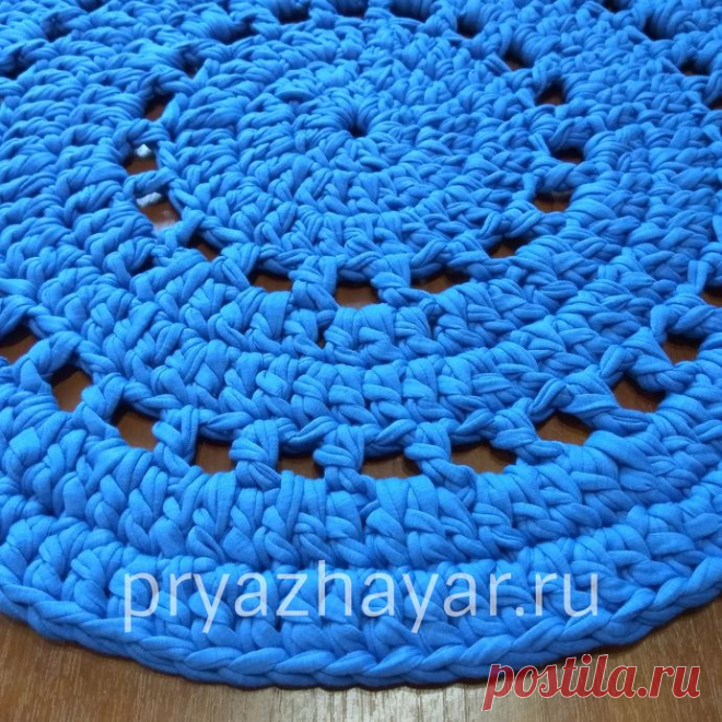 Как связать коврик из пряжи