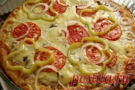Сочная пицца с курицей