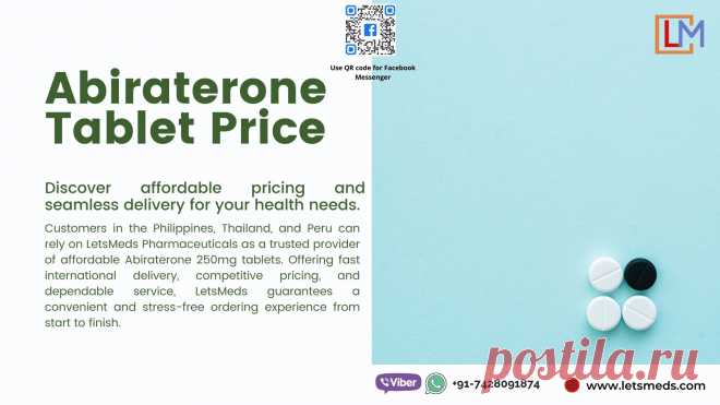 With LetsMeds, accessing Abiraterone 250 mg Tablets at an affordable price is easier than ever. We’re here to support patients and providers in the Philippines and Thailand with cost-effective, reliable, and fast delivery.