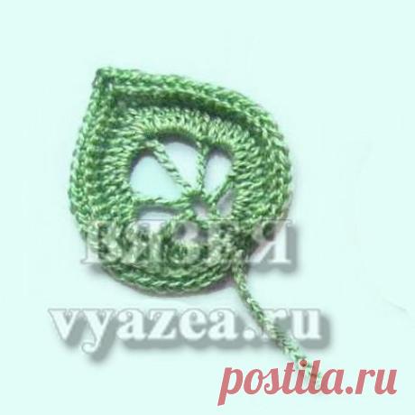 Листья и ветки, связанные крючком | Подружки