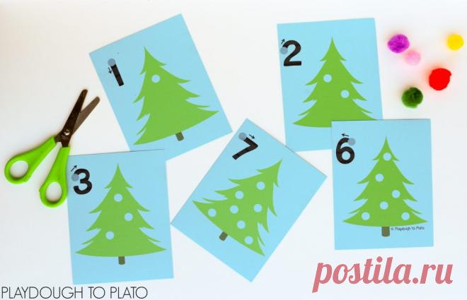 Рождественский Подсчет Карт Дерево - Пластилин Платону