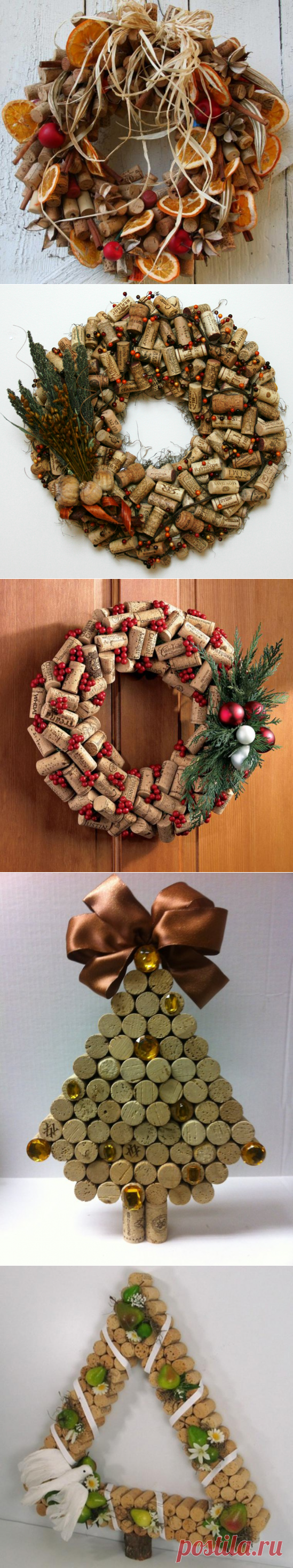 "Винно-пробковый" декор: очередная порция новогодних идей - Ярмарка Мастеров - ручная работа, handmade