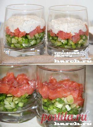 Семга с огурцами “Под снегом” | Харч.ру - рецепты для любителей вкусно поесть