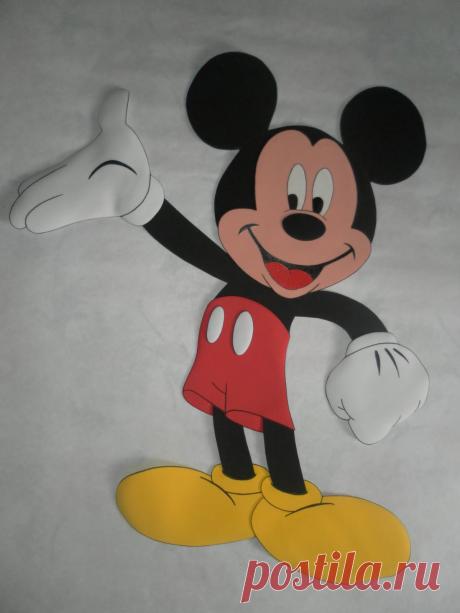 Patrones de Mickey Mouse en foami - Imagui