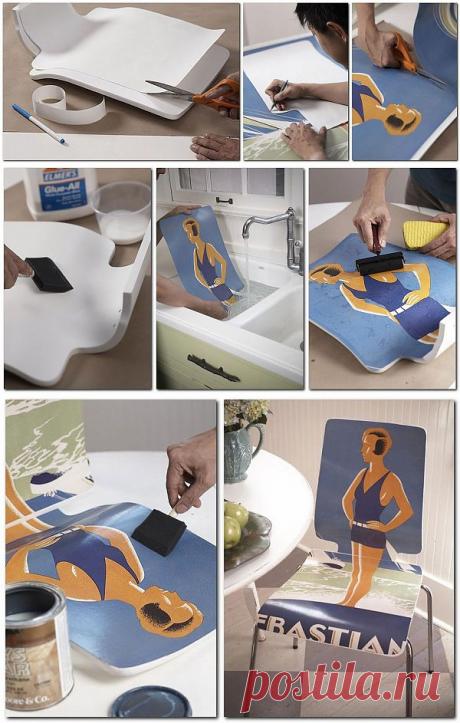 Декор стула своими руками | Как украсить свой дом. Предметы интерьера, аксессуары для дома, дизайн своими руками!