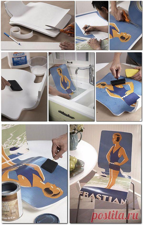 Декор стула своими руками | Как украсить свой дом. Предметы интерьера, аксессуары для дома, дизайн своими руками!