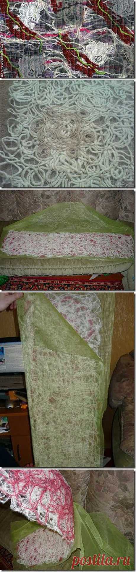 Как сделать ткань в технике рапан..