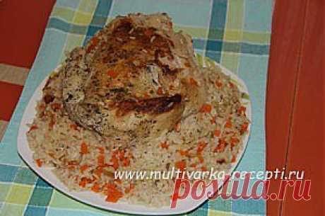 Курица, запеченная целиком с рисом в мультиварке. Рецепт-дуэт