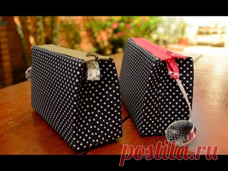 Reciclagem: NECESSAIRE feita com CAIXA de LEITE - YouTube