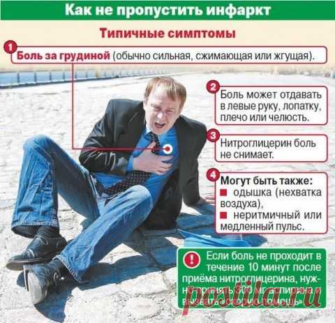 Это надо знать всем - симптомы инфаркта | Варварушка-Рукодельница