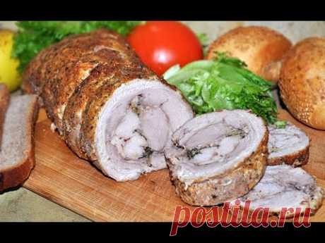 Свиной рулет из брюшины