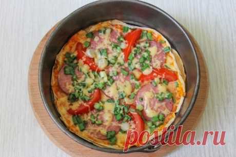 Эконом пицца на лаваше - быстро и очень вкусно