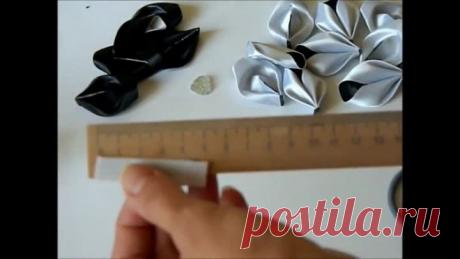 КАНЗАШИ. ЦВЕТОК - РЕЗИНКА !!!  **Видео МК - 3мин. Для школьницы: https://youtu.be/CI8-stygc4c.