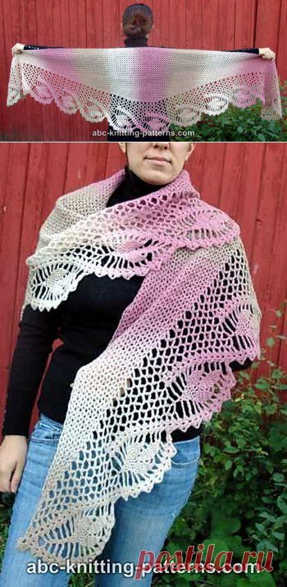 "Рассвет в лесу" шаль от Elaine Phillips.