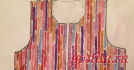 Придумать и сшить жилетку из лоскутов.