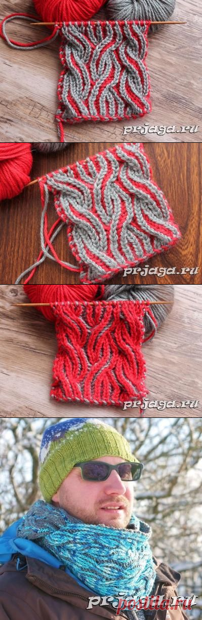 Двухцветные косы в технике «Бриошь»