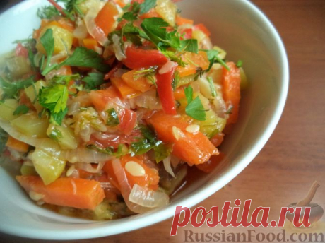 Рецепт: Рагу из кабачков на RussianFood.com