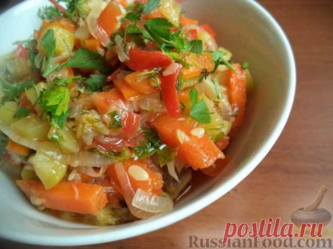 Рецепт: Рагу из кабачков на RussianFood.com