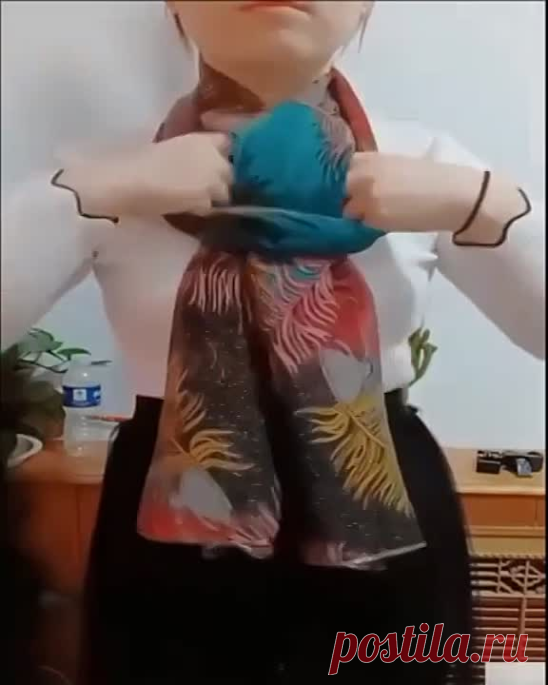 Интересные идеи с шарфами