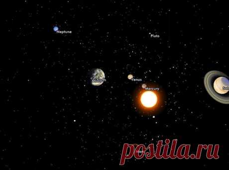 Солнечная Система в 3D: модель солнечной системы Solar System Scope...
Solar System Scope (SSS) это флеш-приложение, представляющее модель Солнечной системы и ночного неба в 3D...