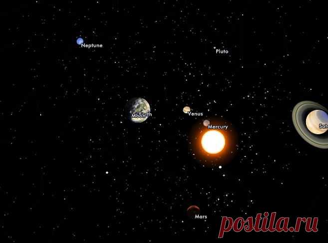 Солнечная Система в 3D: модель солнечной системы Solar System Scope...
Solar System Scope (SSS) это флеш-приложение, представляющее модель Солнечной системы и ночного неба в 3D...