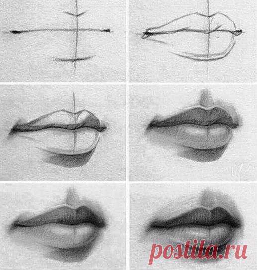 #ГрандъЖивопись
Рисуем губы правильно