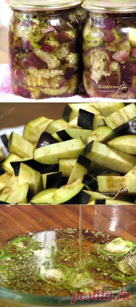 Баклажаны с чесноком, маринованные в ароматном масле от Джейми Оливера+