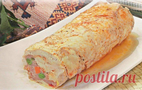 Куриный рулет.