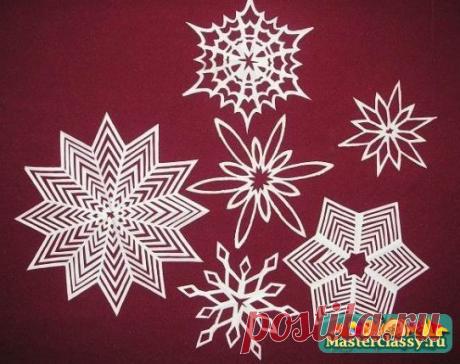 Как вырезать снежинки из бумаги » Master classy - мастер классы для вас