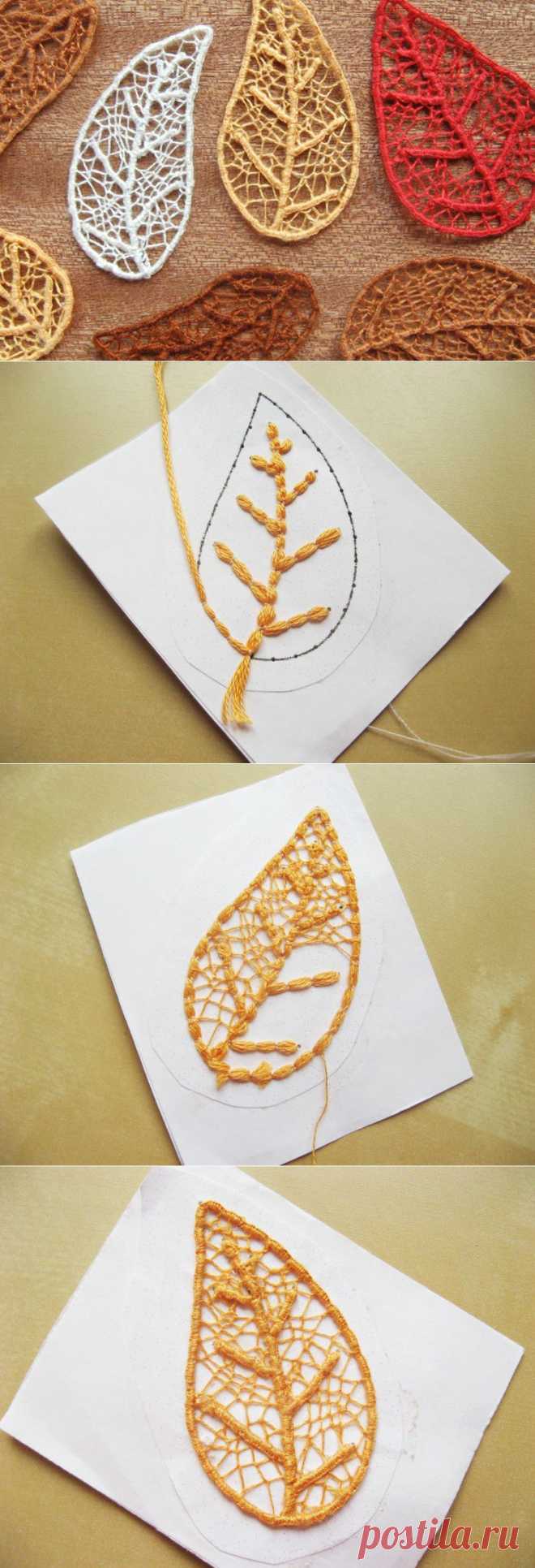 Needle Lace Skeleton Leaves - How Did You Make This? | Luxe DIY
