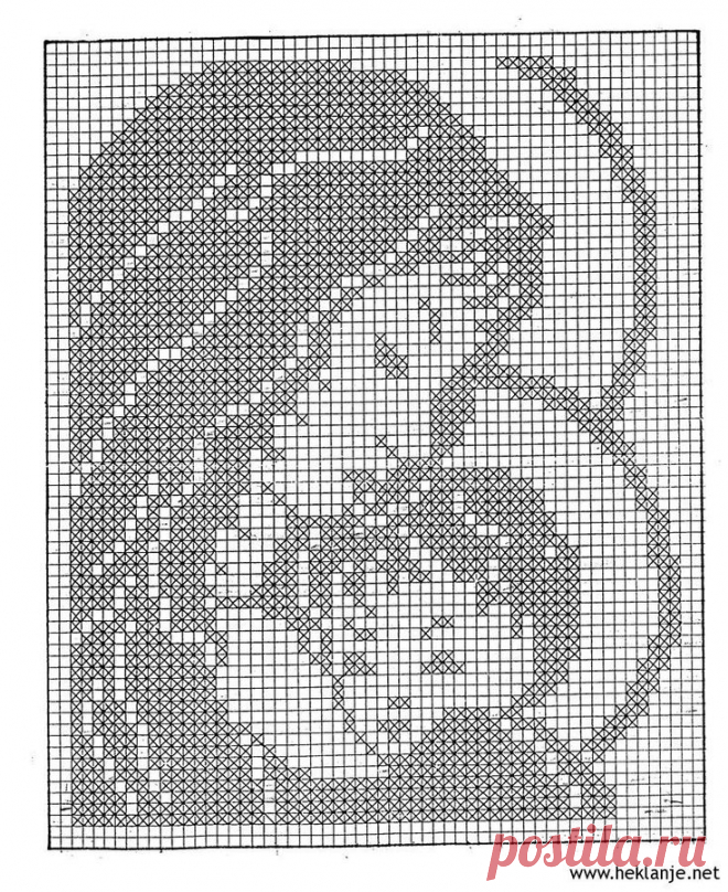 Схемы вязаных картин крючком - 82 фото