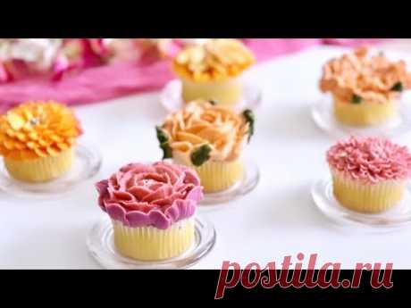 You Only Need 1 bowl and 1 Piping Bag To Pipe Different Buttercream Flowers! - ZIBAKERIZ