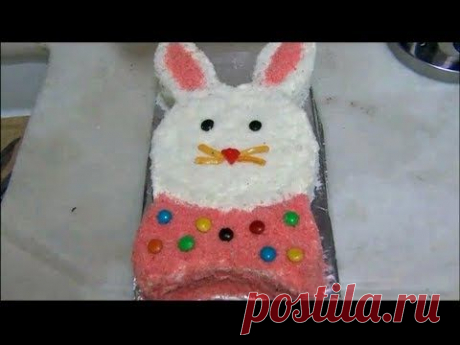 Детский торт &quot;Зайчик&quot; - YouTube