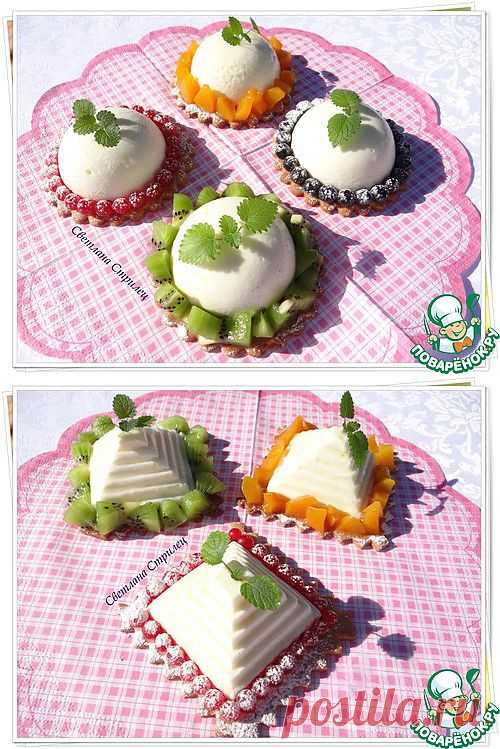 Освежающий десерт из лимонного мусса - кулинарный рецепт