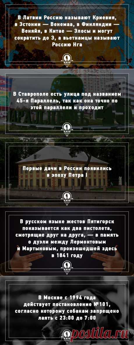 12 неочевидных фактов о России / Путешествия / Моя Планета