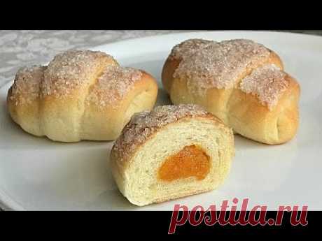 👍😊🥰Вкуснее чем пирожки, постные рогалики с курагой/Lean bagels with dried apricots