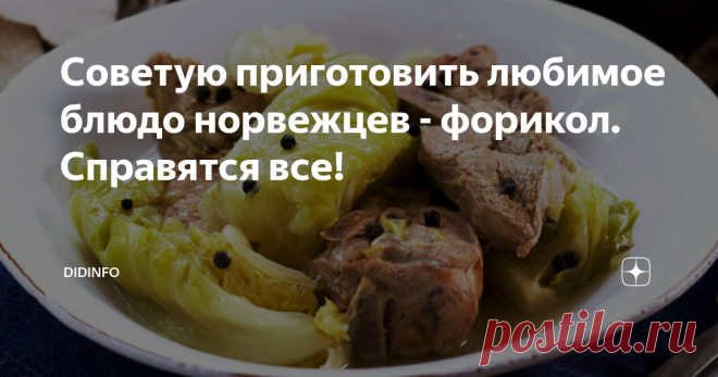 Советую приготовить любимое блюдо норвежцев - форикол. Справятся все! Когда мы в первый раз выбрались в Норвегию, то цель поездки была чисто коммерческой (у нашего приятеля-мебельщика в Норвегии жил дилер). Мы должны были встретиться в Осло, а потом возвратиться в Москву. Но случилось окно – и 7 дней свободы и возможности попутешествовать по стране. Разумеется, долго не раздумывали, решили сразу отправиться к фьордам. У меня лично был еще и свой собственный
