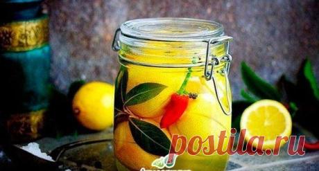Консервированные лимоны. А Вы пробовали?