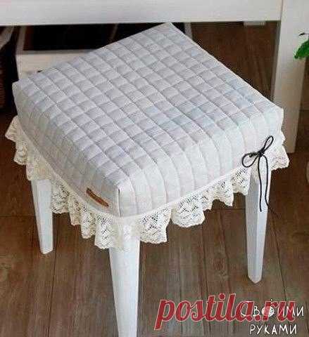 Чехол на табурет Своими руками (HandMade, дизайн, творчество): Чехол на табурет