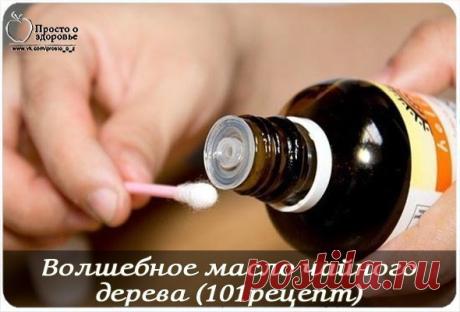 Волшебное масло чайного дерева (101рецепт) 

ГОЛОВА * 
ОЧИЩЕНИЕ ВОЛОС И ВОЛОСЯНЫХ ФОЛЛИКУЛ: 
добавьте 5-10 капель масла чайного дерева в разовую порцию Вашего шампуня и кондиционера и используйте по необходимости до выздоровления. 

ПЕРХОТЬ: 

действуйте, как в предыдущем случае. Оставьте шампунь на несколько минут, потом сполосните. 

СУХИЕ ВОЛОСЫ: 

Смочите расчёски, щётки и бельё раствором чайного дерева (3 капли на стакан горячей воды). 

БОЛИ В УХЕ: 

подогрейте оливк...