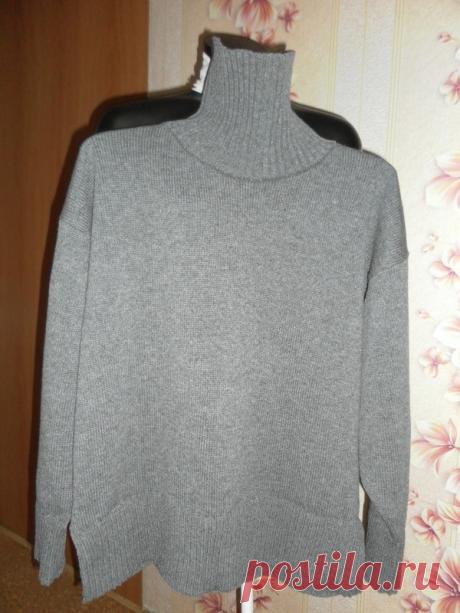 свитер &quot;оверсайз&quot; связан из очень мягкой,нежной пряжи -кашемира.