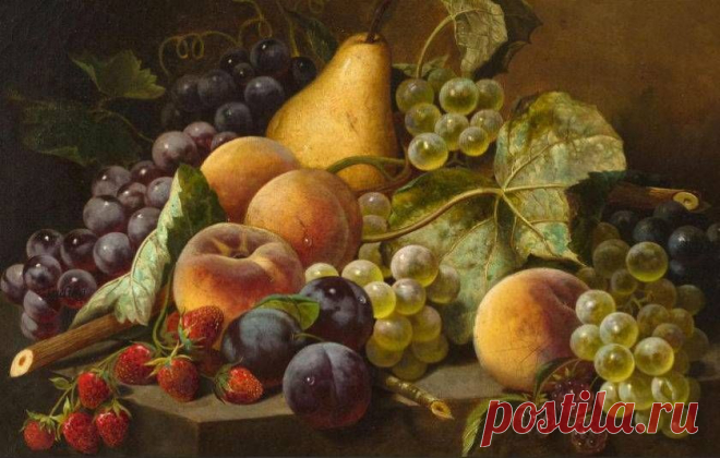 Американский художник William Mason Brown - сочные натюрморты