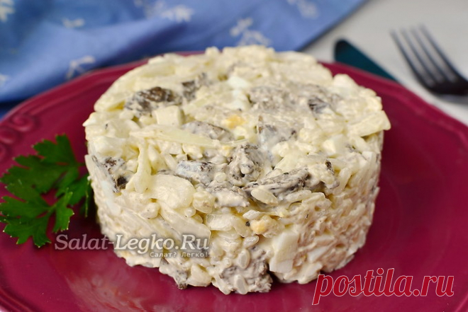 Салат из свиной печени: рецепт с маринованным луком, рисом и яйцом