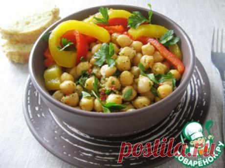 Каталонский перечный салат с нутом и пикадой - кулинарный рецепт