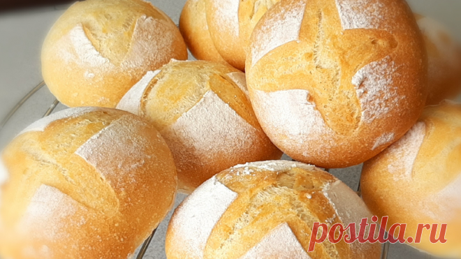 Французские булочки с хрустящей корочкой! Смело готовьте на карантине вместо хлеба! | Светлана Глебова | Яндекс Дзен