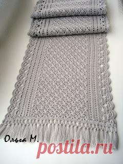 Плетиво: Шарф "Серебро"