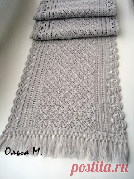 Плетиво: Шарф &quot;Серебро&quot;